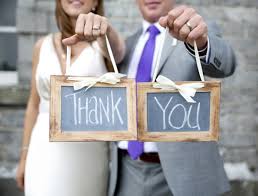 Thank You from Bride and Groom