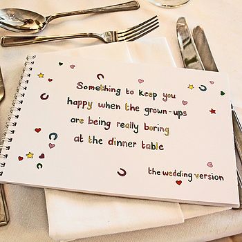 Childrens Wedding Activity Book