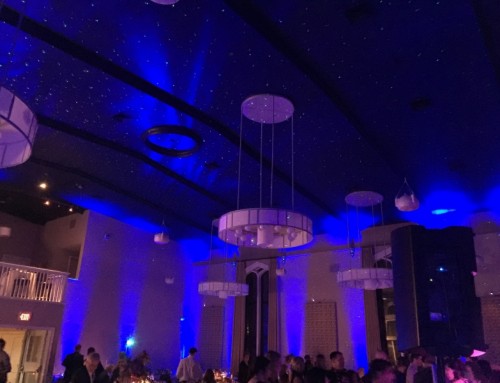 Starry Night Wedding Reception Lighting